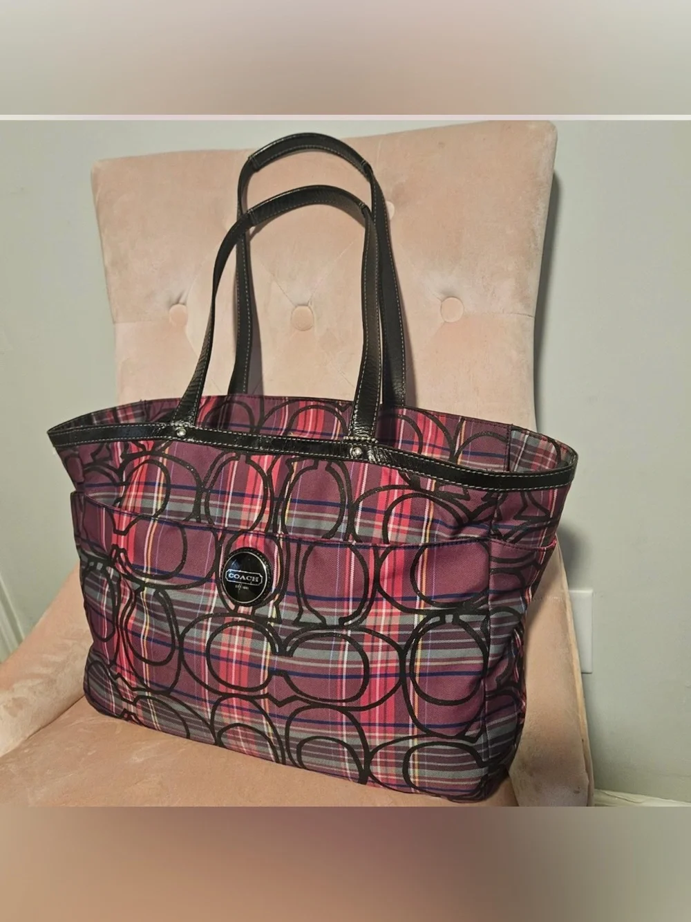 Coach tote featuring